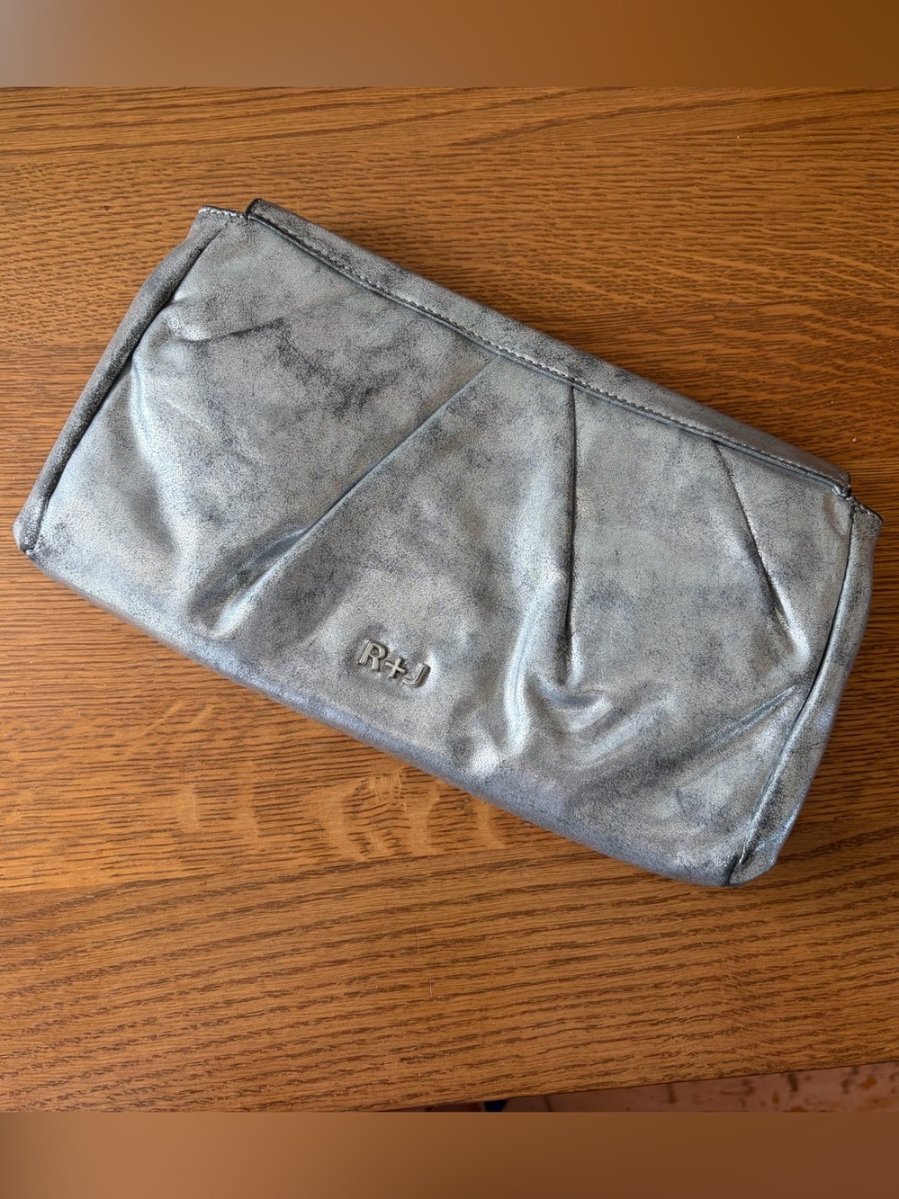 Silver Gunmetal  Clutch